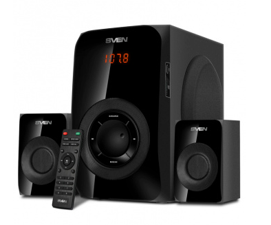 картинка SVEN Колонки MS-2020, черный (55W, FM, USB/SD, Display, RC, Bluetooth) от магазина itmag.kz
