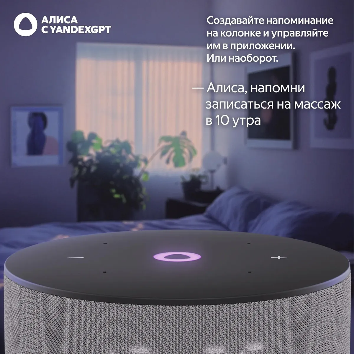 Умная колонка Яндекс Станция Мини 3 Серый (YNDX-00027GRY) фото
