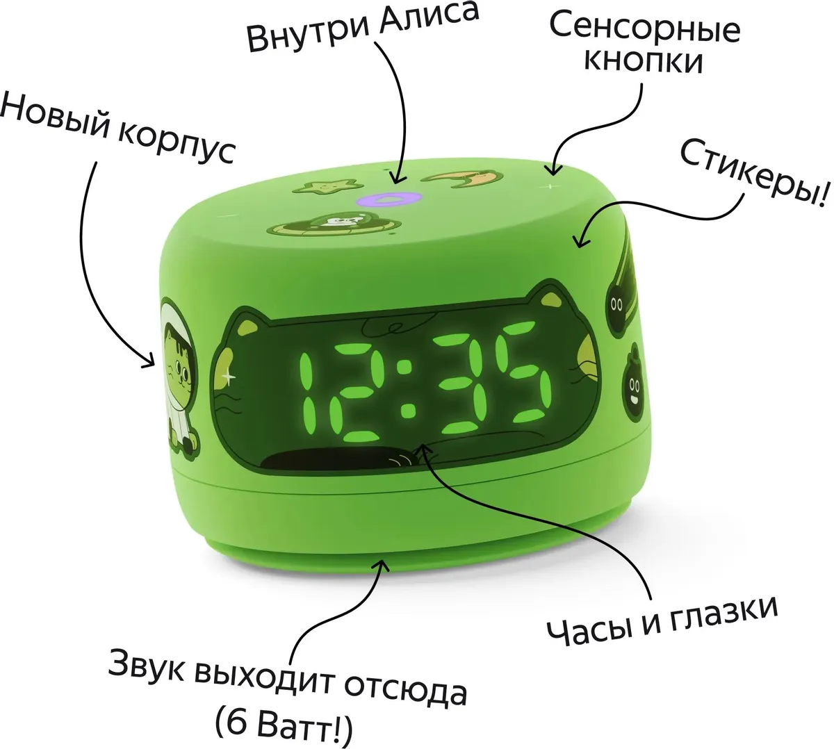 Умная колонка Яндекс Станция Новая Лайт 2, Зеленая (YNDX-00026GRN) фото