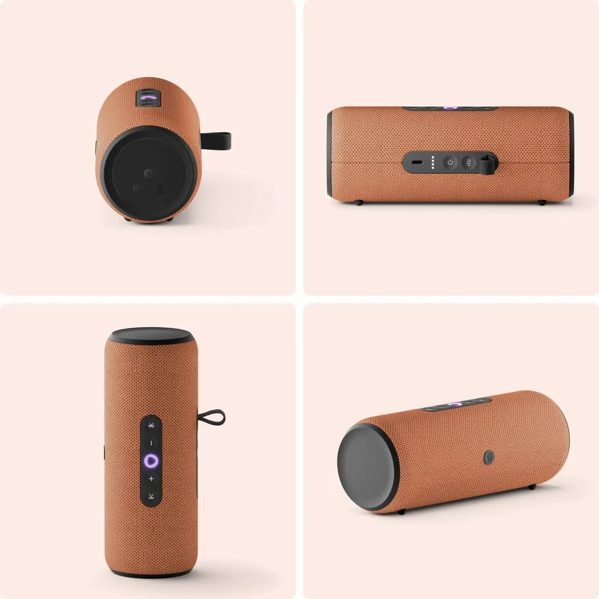 Колонки Яндекс.Станция Стрит c Алисой (2.0), Orange (YNDX-00030ORG) фото