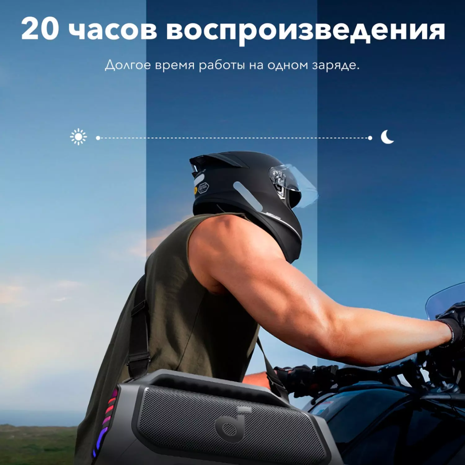 Портативная колонка soundcore Boom 2 Plus Blue (A3134-BLU) фото