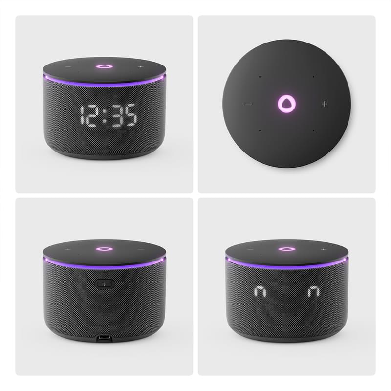 Колонка Яндекс.Станция Мини 3 Про на YaGPT, Black, 18Вт, Wi-Fi, USB-C (YNDX-00059 BLACK) фото