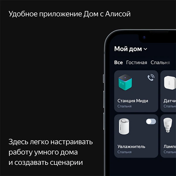 Яндекс.Станция Миди Черная (YNDX-00054 Black) фото
