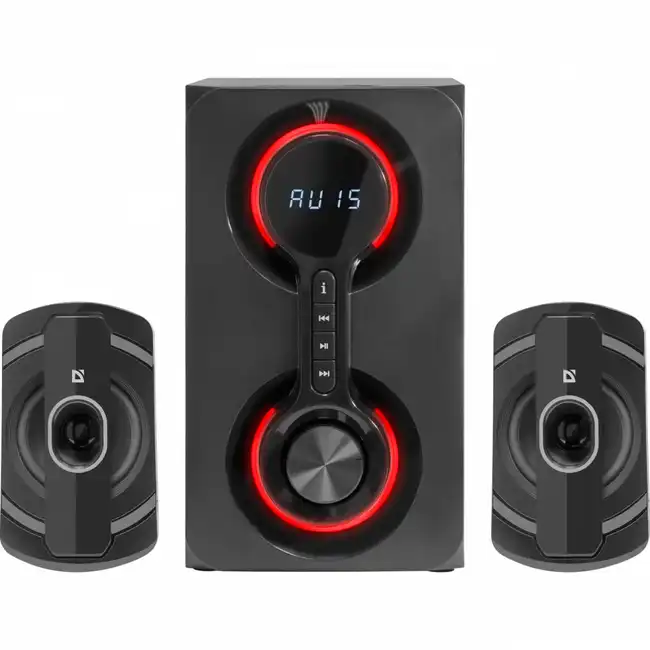 Колонки Defender Eclipse (2.1) - Black, SD, USB, FM, MP3, LED (65593) фото