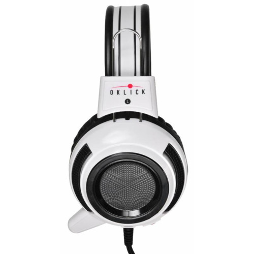 картинка Наушники с микрофоном Oklick HS-G300 ARMAGEDDON белый/черный 2.3м мониторные от магазина itmag.kz