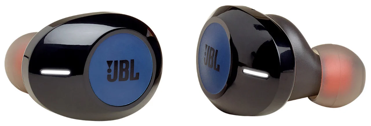 картинка Наушники JBL Беспроводные внутриканальные наушники JBLT120TWSBLK, синий от магазина itmag.kz
