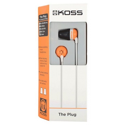 картинка Наушники-вкладыши проводные Koss The Plug оранжевый от магазина itmag.kz