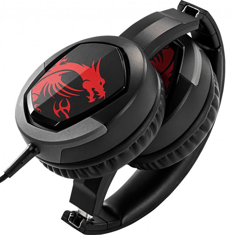 Гарнитура MSI Immerse GH30 Gaming, 1.5m, Black-Red (IMMERSE GH30 GAMING) фото