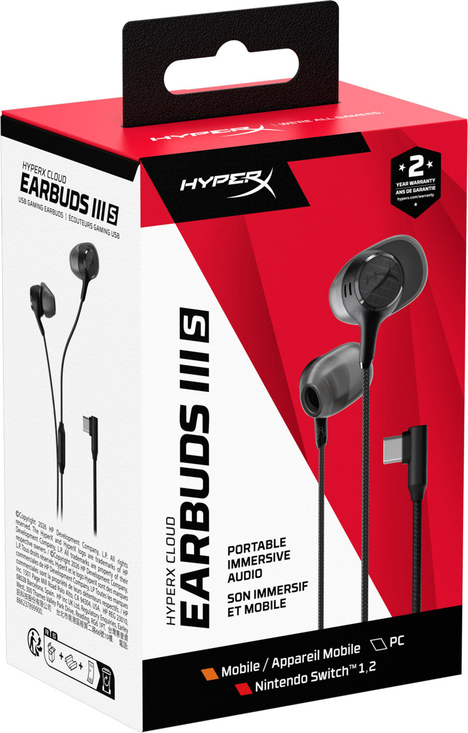 Наушники HyperX Cloud Earbuds III S Black (BN7S1AA) фото