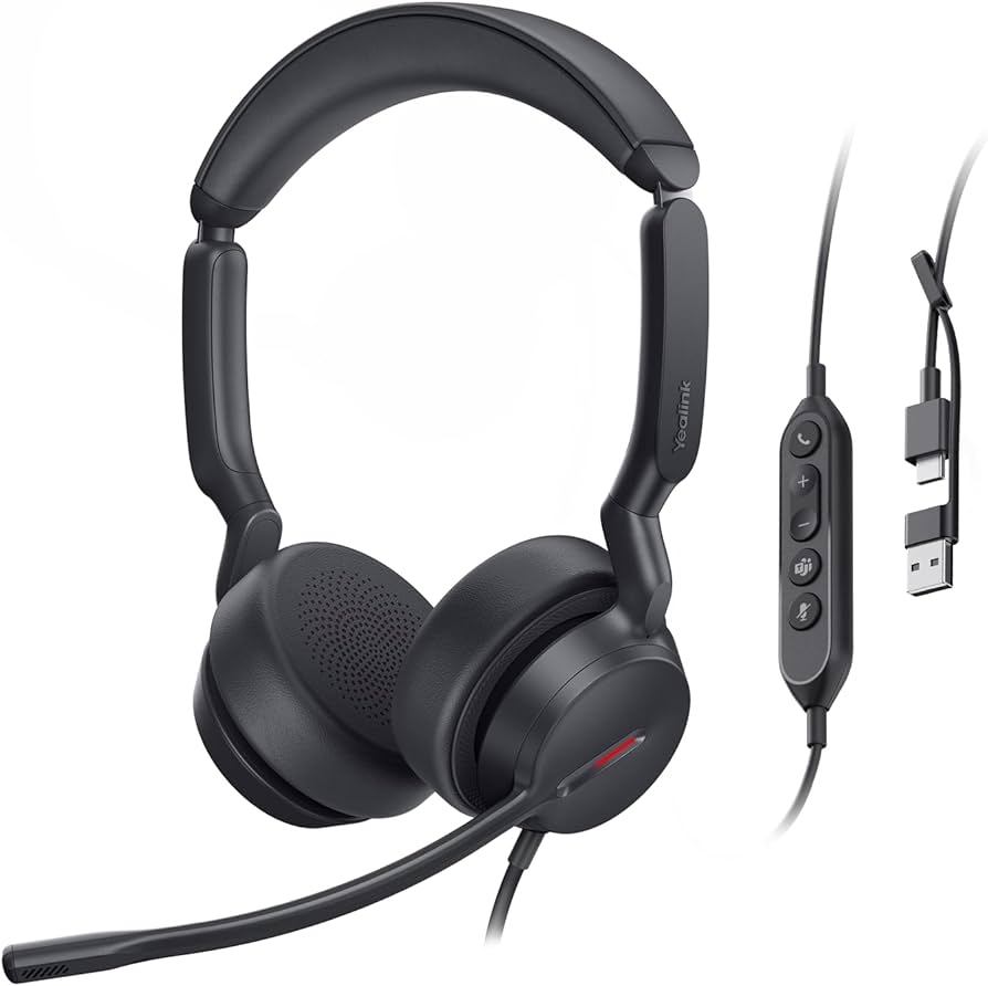 Проводные наушники Yealink UH44 Dual UC, USB-C/A (UH44 Dual UC USB-C/A) фото