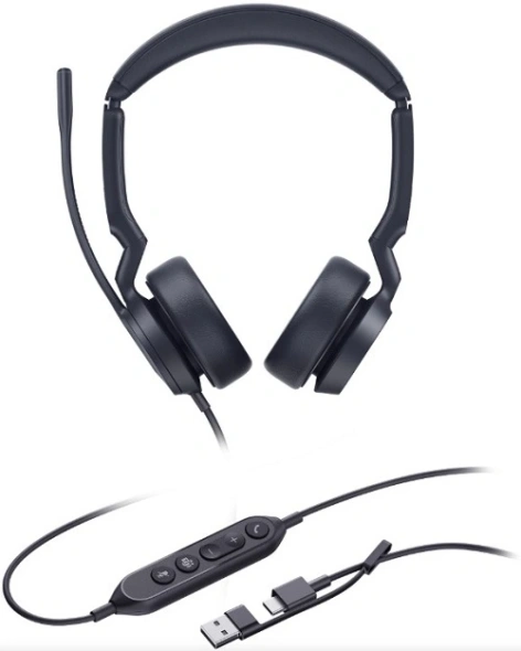 Проводные наушники Yealink UH44 Dual UC, USB-C/A (UH44 Dual UC USB-C/A) фото