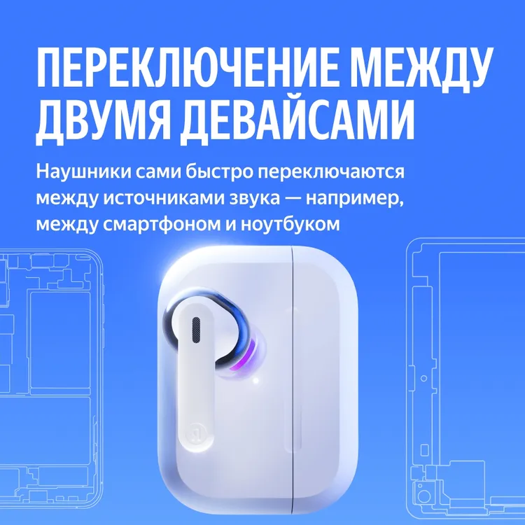 TWS наушники Яндекс Дропс, Фиолетовый (YNDX-00150VIO) фото