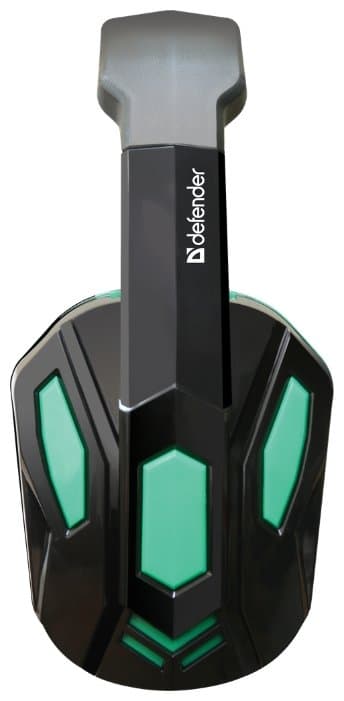 картинка Игровая гарнитура стерео Defender Warhead G-275 зеленый + черный, кабель 1,8 м от магазина itmag.kz