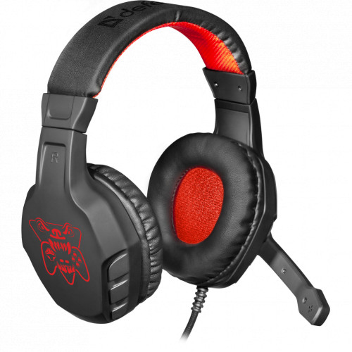 Наушники-гарнитура игровые Defender Сujo черный+красный (64505) фото