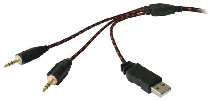 картинка Игровая гарнитура стерео Redragon Placet подсветка регулят. громк., 2,2 м кабель от магазина itmag.kz