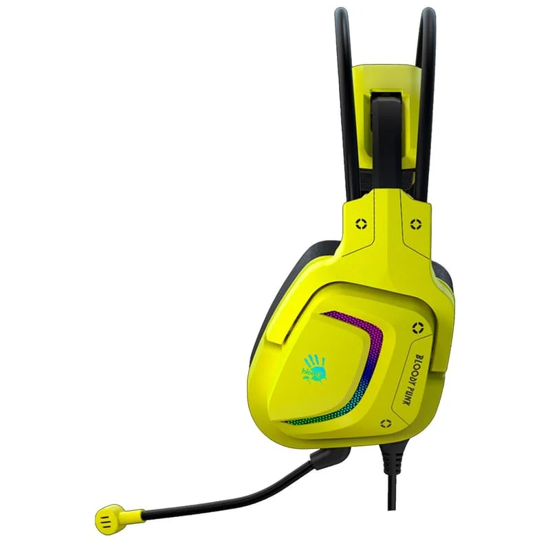 картинка Гарнитура A4Tech Bloody G575, 2m,USB,LED,Punk Yellow от магазина itmag.kz
