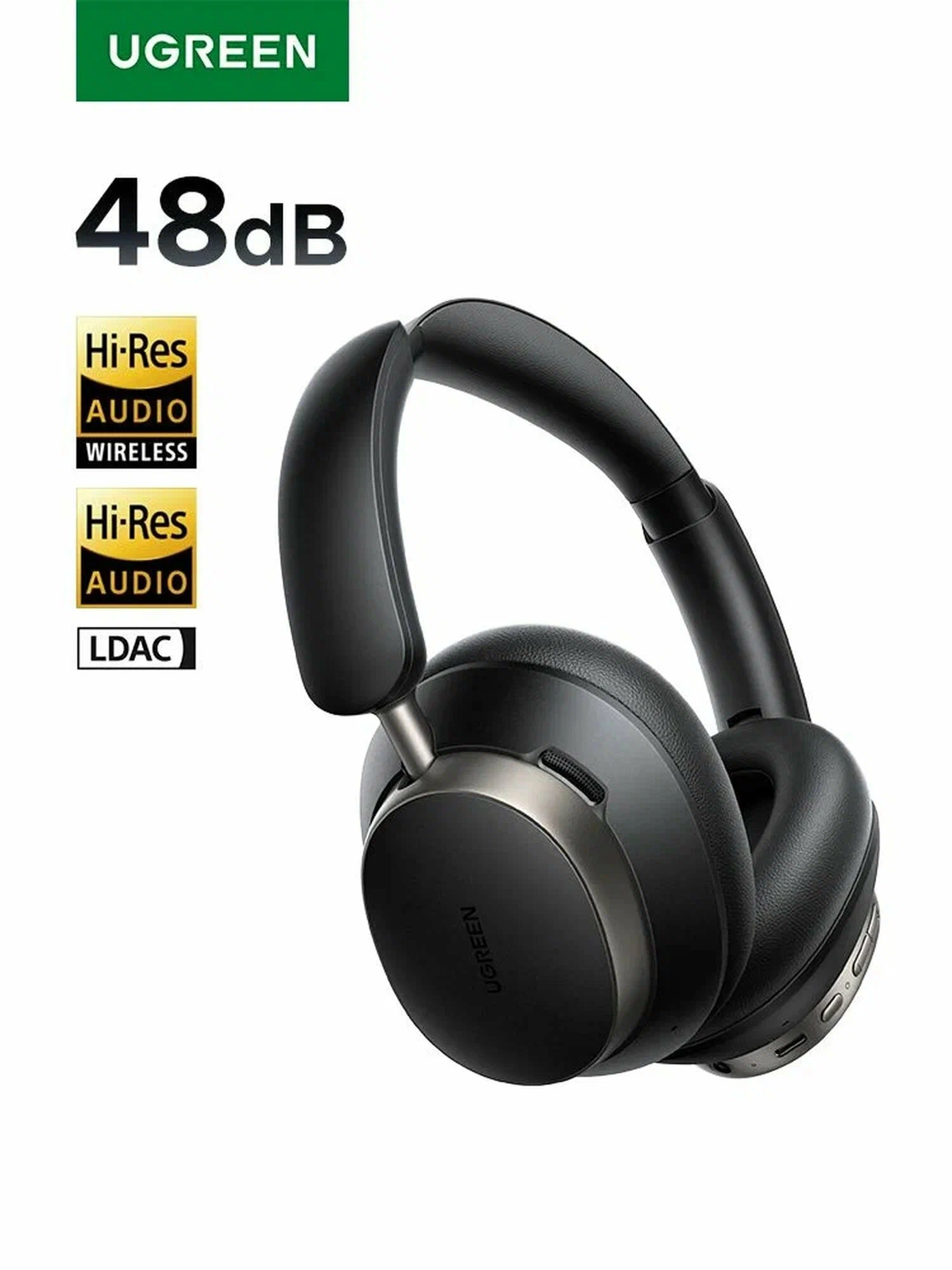 Гарнитура UGREEN Studio Pro Max6 HP206 (55687) Bluetooth, Черный фото