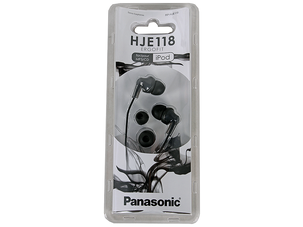 картинка Наушники-вкладыши проводные Panasonic RP-HJE118GUK черные от магазина itmag.kz