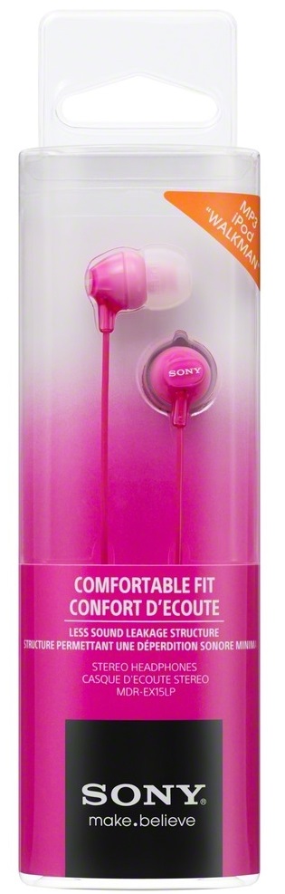 картинка Наушники-вкладыши Sony MDREX15LPPI.AE  розовый от магазина itmag.kz