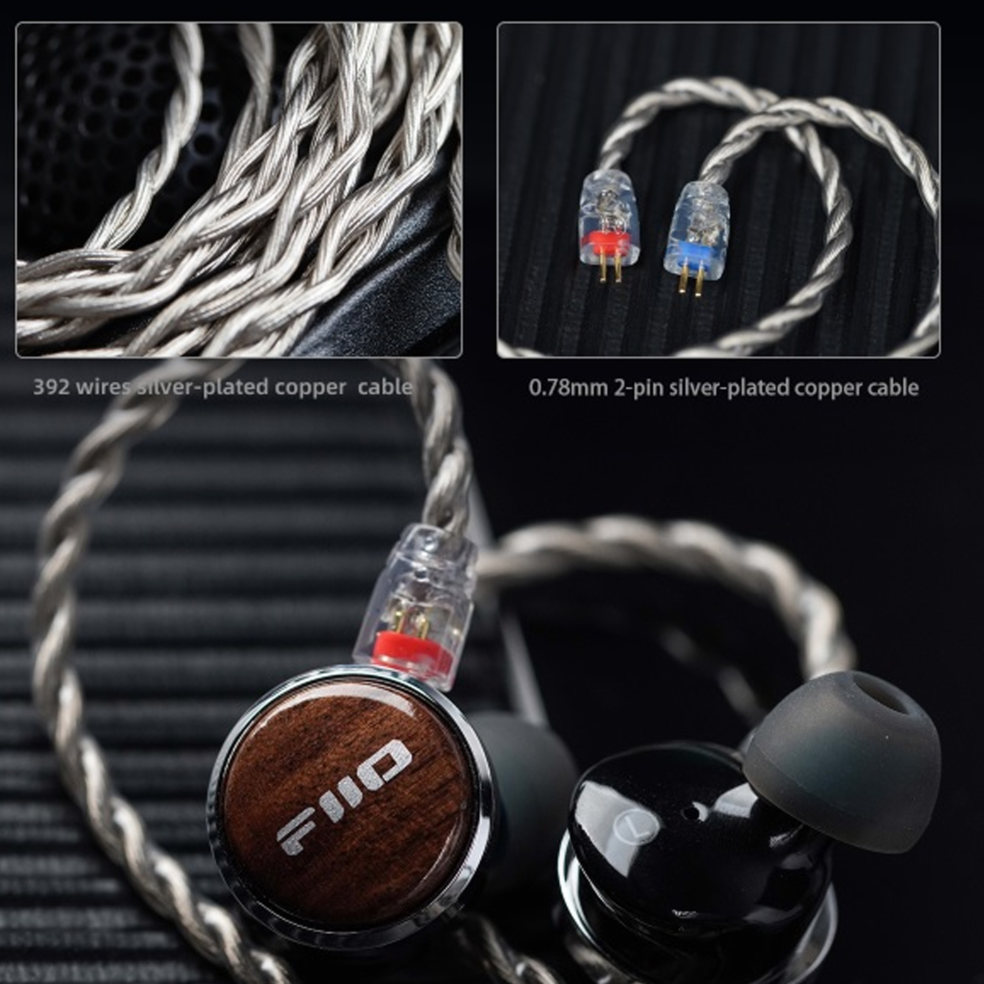 Наушники FiiO FP3, Black Walnut (FP3/TYPE-C) фото