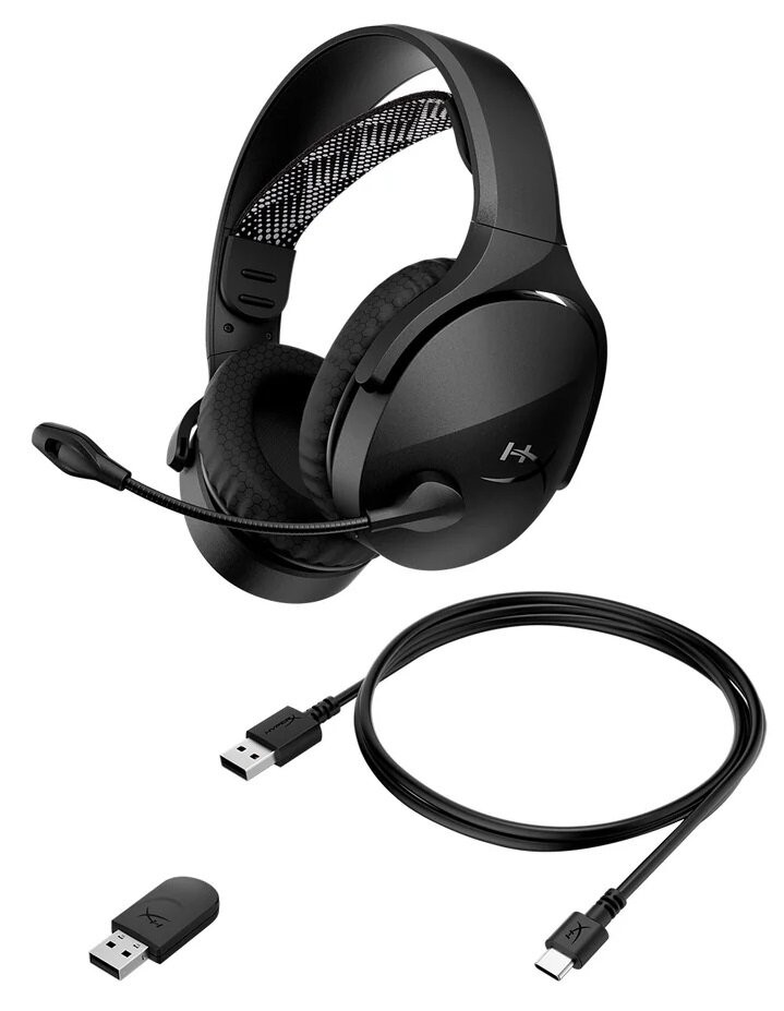 Наушники-гарнитура игровые HyperX Cloud Jet черный (AJ0T1AA) фото