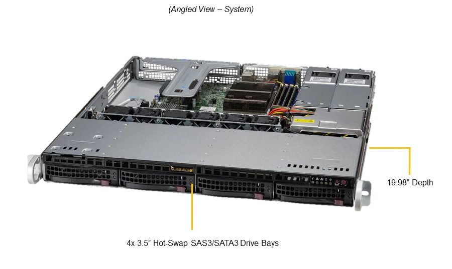 картинка Серверная платформа Supermicro (SYS-510T-MR) от магазина itmag.kz