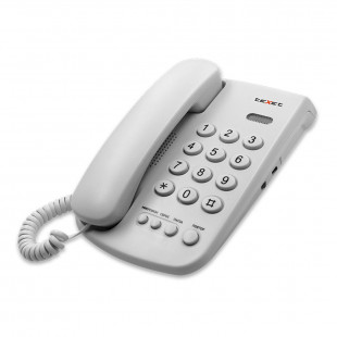 картинка Телефон проводной Texet TX-241 светло-серый от магазина itmag.kz