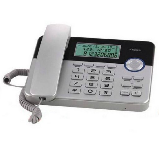 картинка Телефон проводной Texet TX-259 черный-серебристый от магазина itmag.kz