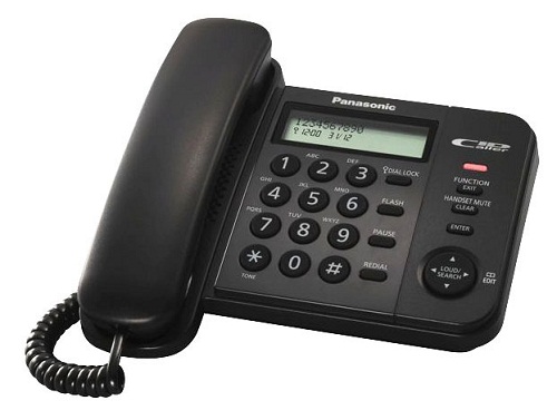 картинка Panasonic Телефон проводной KX-TS2358RUB (чёрный)  от магазина itmag.kz