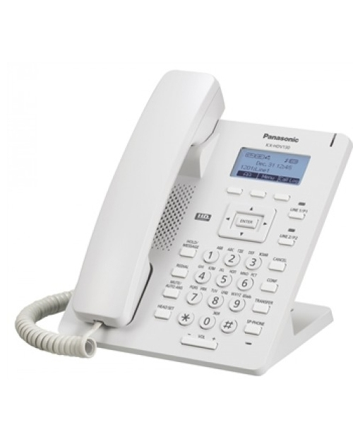 картинка Panasonic KX-HDV130RU Проводной SIP-телефон 2.3-дюйм, 2 линии, 2 порта, PoE, громкая связь, память 500 номеров от магазина itmag.kz