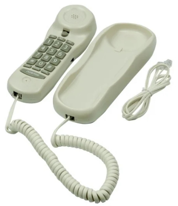 картинка Телефон проводной Ritmix RT-003 белый от магазина itmag.kz
