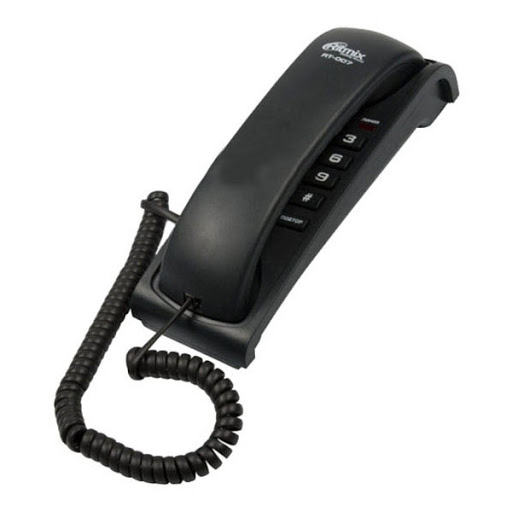 картинка Телефон проводной Ritmix RT-007 черный от магазина itmag.kz