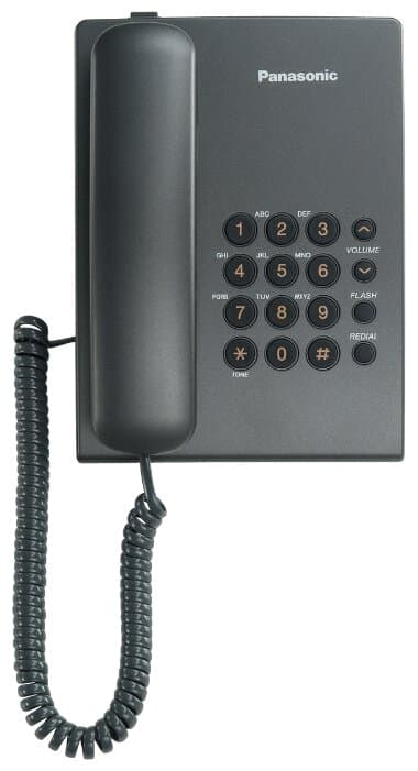 картинка KX-TS2350 Проводной телефон (RUB) Черный от магазина itmag.kz