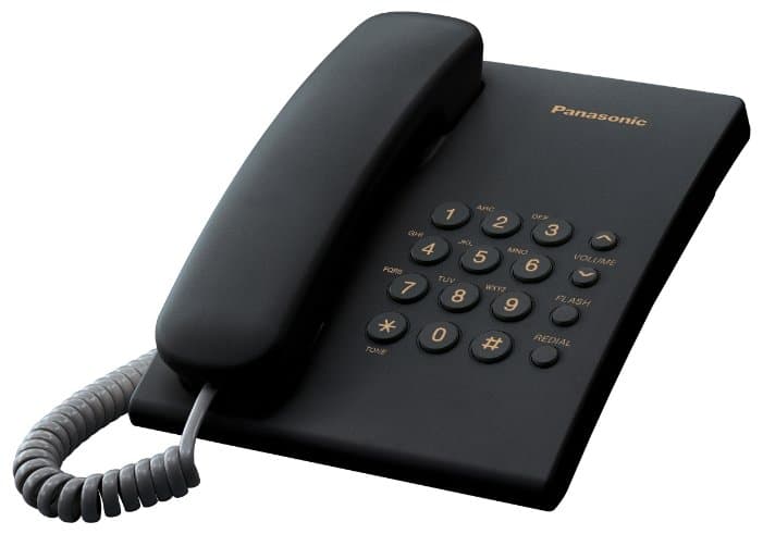 картинка KX-TS2350 Проводной телефон (RUB) Черный от магазина itmag.kz