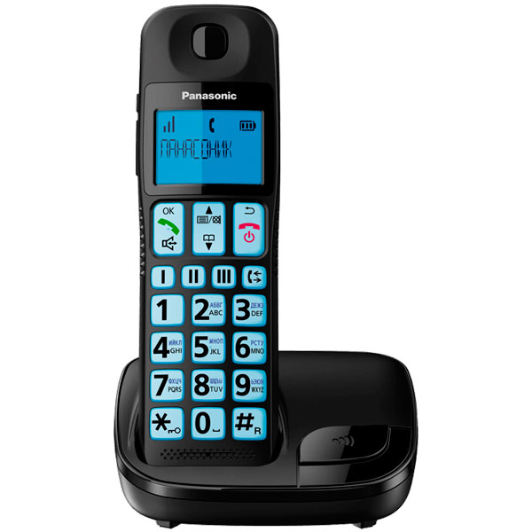 картинка Радиотелефон PANASONIC KX-TGE110 (UCB) Черный от магазина itmag.kz