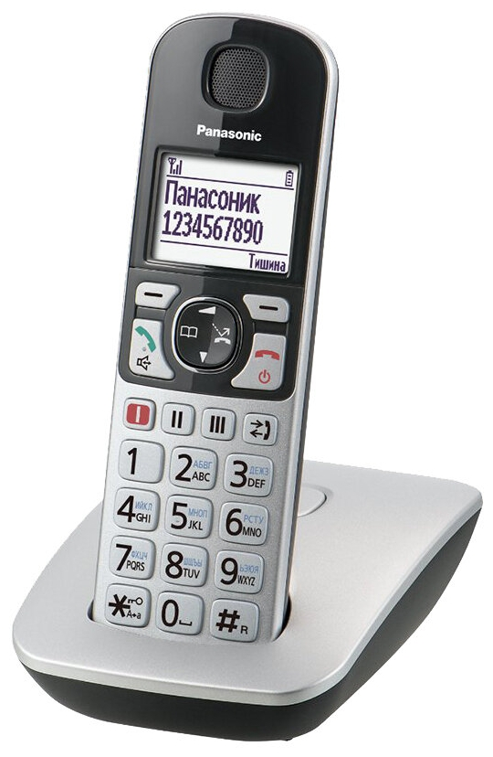 картинка Радиотелефон PANASONIC KX-TGE510 (RUS) Серебристый от магазина itmag.kz