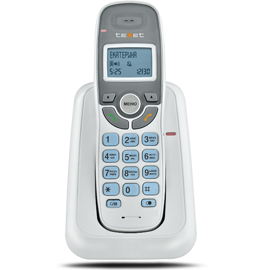 картинка Бесшнуровой телефонный аппарат teXet TX-D6905А цвет белый от магазина itmag.kz