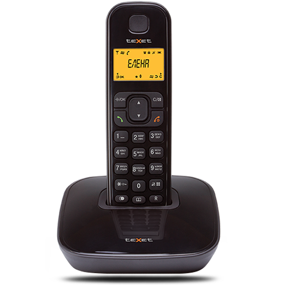 картинка Бесшнуровой телефонный аппарат teXet TX-D6705A черный от магазина itmag.kz