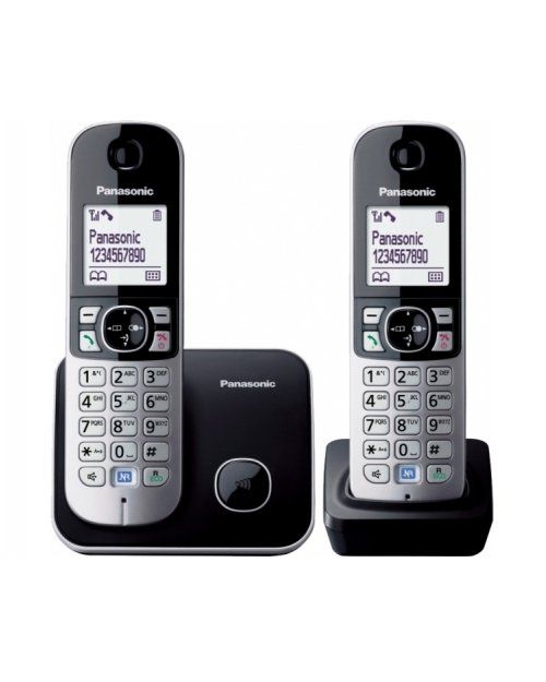 картинка Радиотелефон PANASONIC KX-TG6812CAB Black-silver от магазина itmag.kz