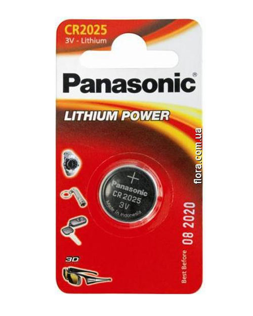 картинка Батарейка дисковая литиевая PANASONIC CR-2025/1B от магазина itmag.kz