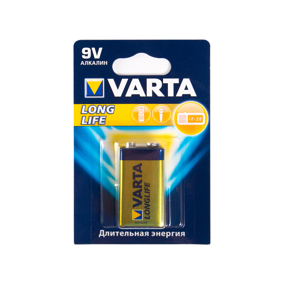 картинка Батарейка VARTA Longlife 9V - 4122 6LP3146 (1шт) от магазина itmag.kz