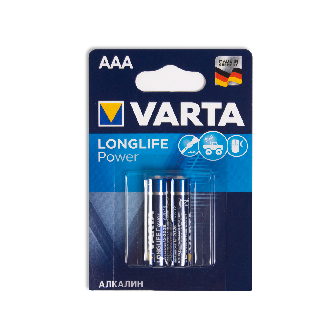 картинка Батарейка VARTA Longlife Power Micro 1.5V - LR03/AAA (2 шт) от магазина itmag.kz