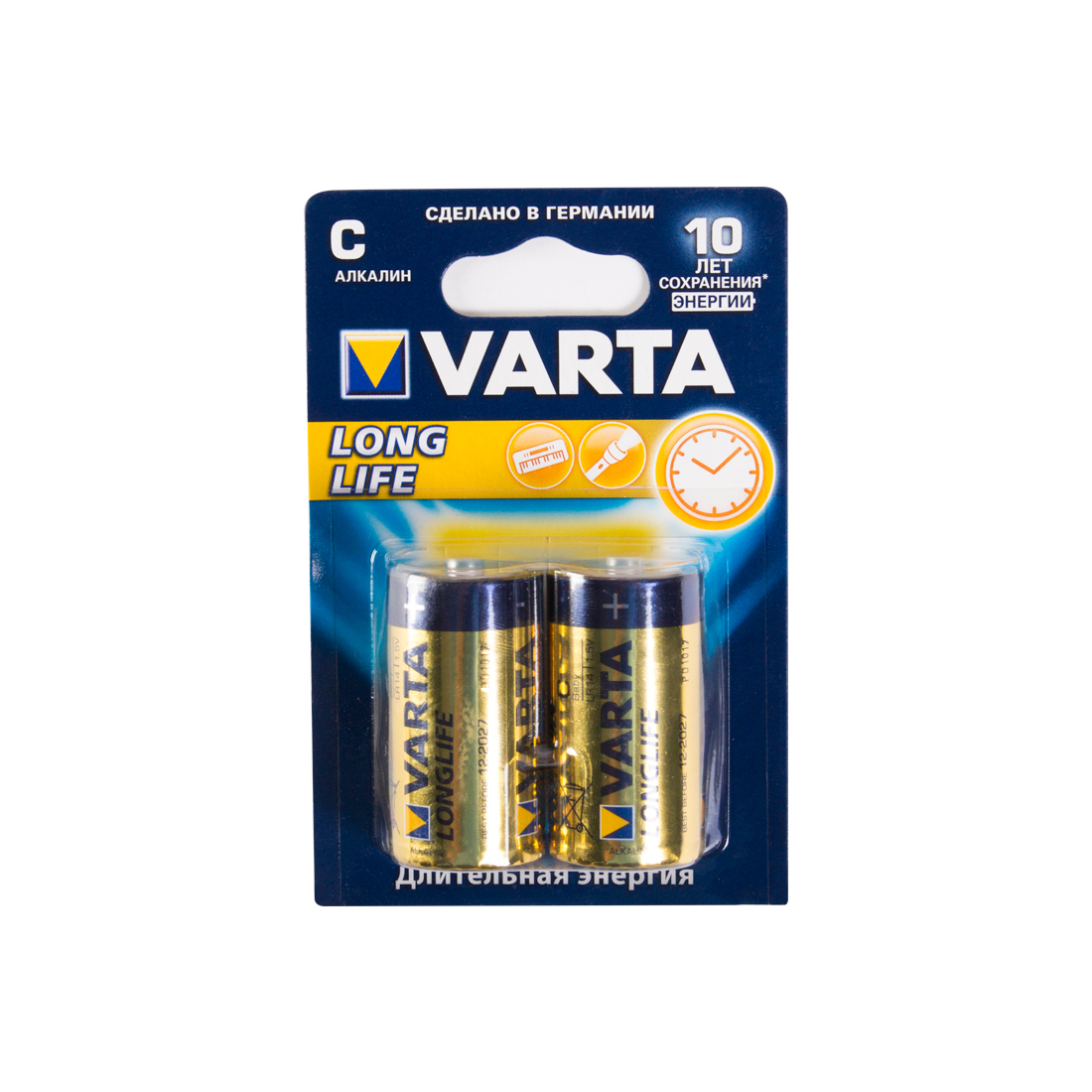 картинка Батарейка VARTA Longlife Baby 1.5V - LR14/ C 2 шт. в блистере от магазина itmag.kz