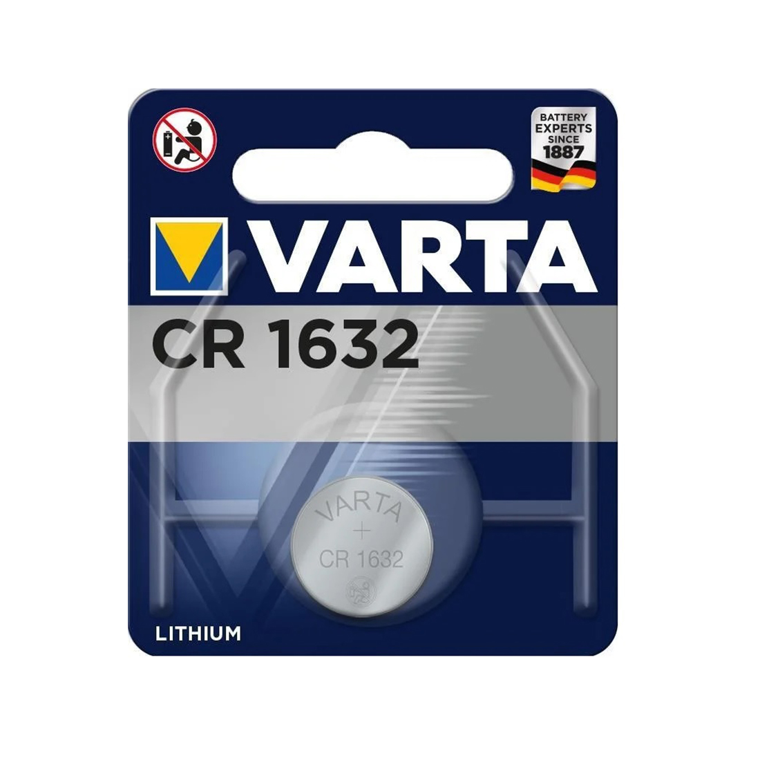 картинка Батарейка VARTA Lithium CR1632 3V 1 шт. в блистере от магазина itmag.kz