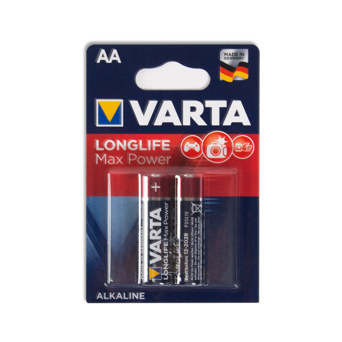 картинка Батарейка VARTA Longlife Power Max Mignon 1.5V - LR6/AA 2 шт в блистере от магазина itmag.kz