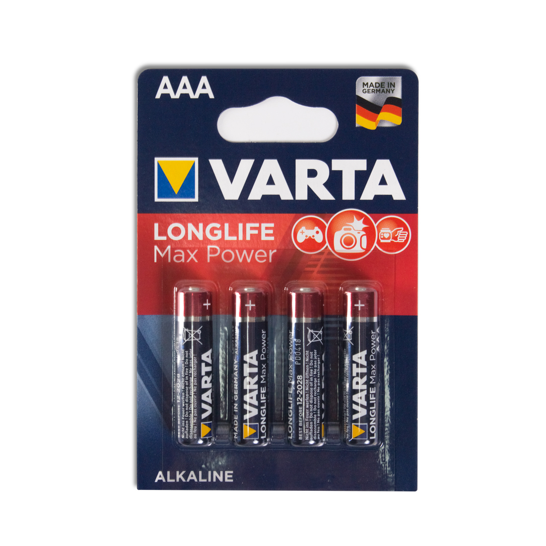картинка Батарейка VARTA Longlife Power Max Micro 1.5V - LR03/ AAA 4 шт в блистере от магазина itmag.kz