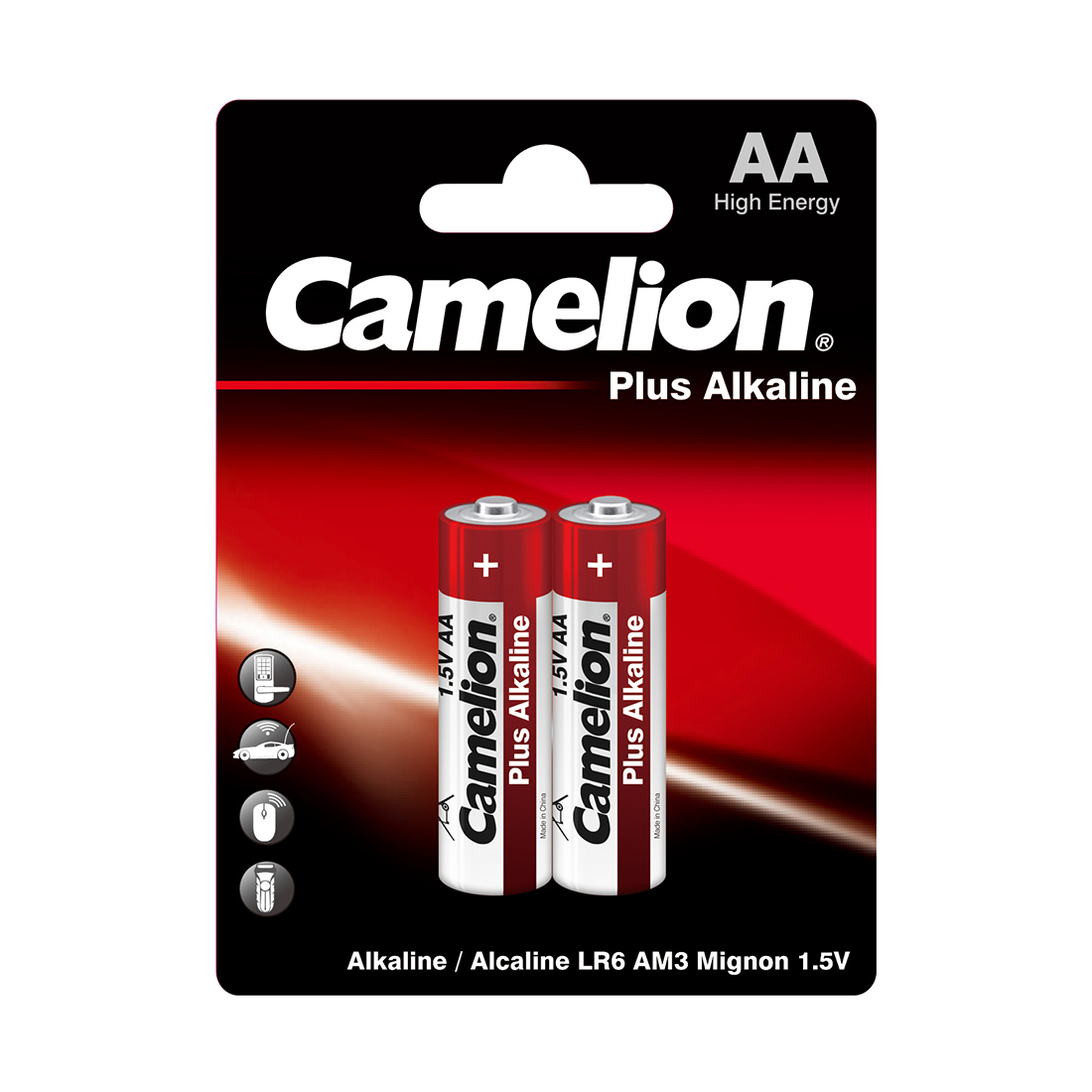 картинка Батарейка CAMELION Plus Alkaline LR6-BP2 2 шт. в блистере от магазина itmag.kz