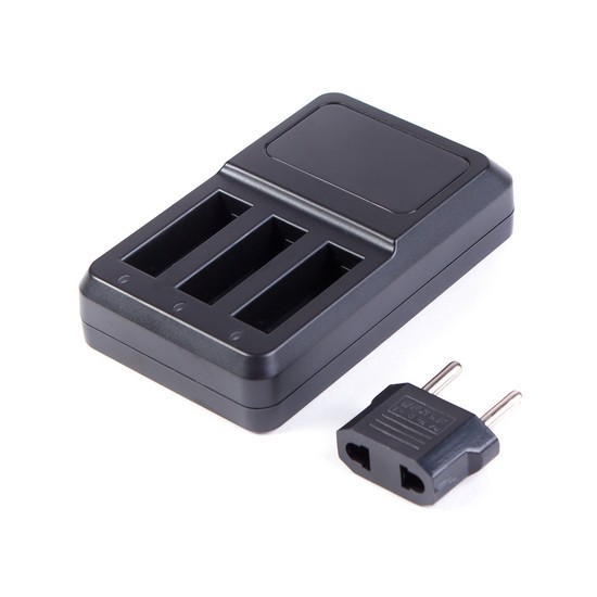 картинка Зарядка для 3 батарей GoPro Hero 4 от USB Deluxe DLGP-404 от магазина itmag.kz
