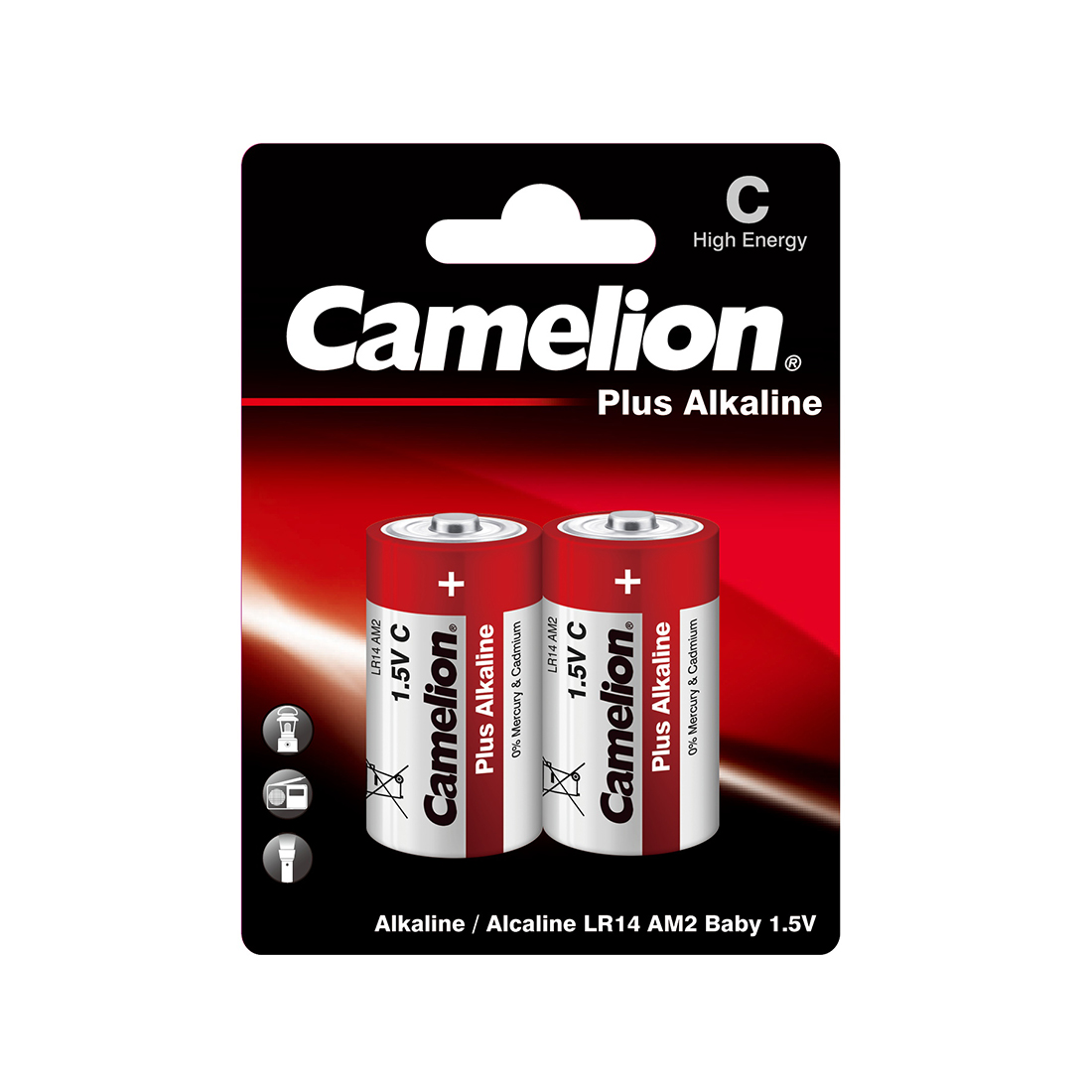 картинка Батарейка CAMELION Plus Alkaline LR14-BP2 2 шт. в блистере от магазина itmag.kz