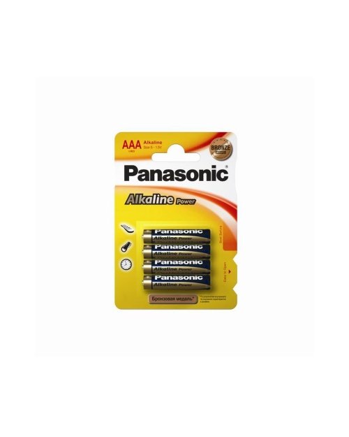 картинка Батарейка щелочная PANASONIC Alkaline Power AAA/4B от магазина itmag.kz